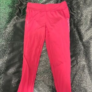 Pink Performance Leggings with Elastic Waistband